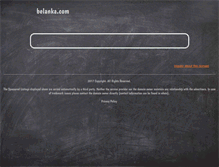 Tablet Screenshot of belanka.com